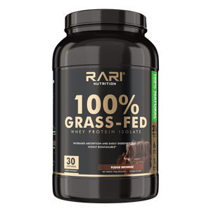 100% Grass Fed Whey Protein Isolate Powder Supplement